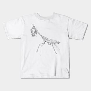 praying mantis fineliner Kids T-Shirt